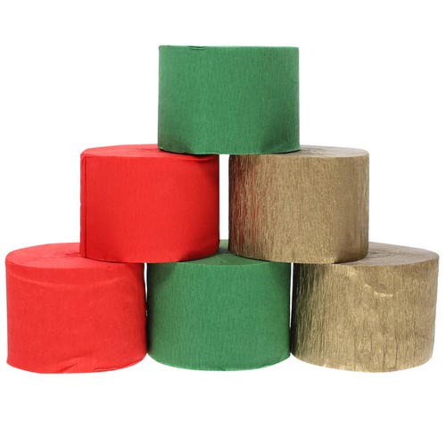 6pcs crepe paper streamers - 6pcs,