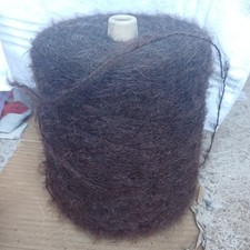 fil a tricoter Mohair Poilu Marron 1Kg550