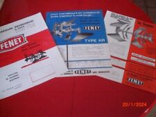 LOT DE 3 ANCIENS   PROSPECTUS- BROCHURE   PUBLICITAIRES    CHARRUES   FENET