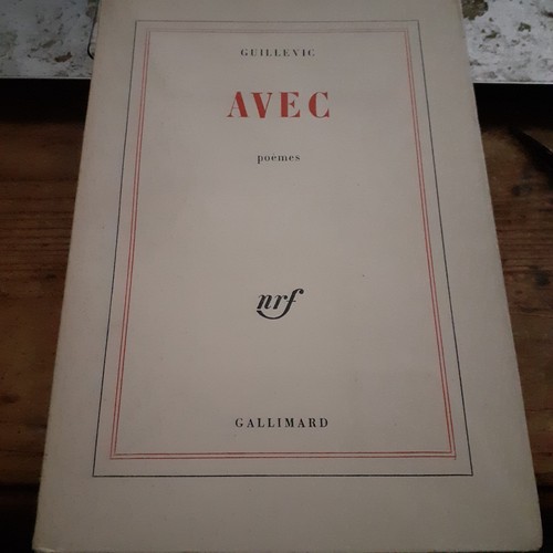 Avec guillevic gallimard - avec,