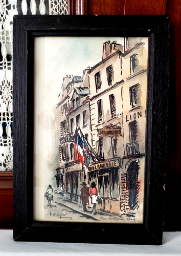 Ancienne aquarelle peinture - ancienne,