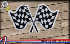 Patch Drapeau damier à coudre ou à thermocoller