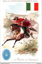 24561 Chromo Chocolat d'Aiguebelle - La Poste au Mexique