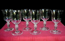 BACCARAT VENCE PROVENCE 6 WINE CRYSTAL GLASSES 6 VERRES A VIN CRISTAL UNI UNIS B