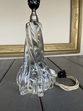 Ancien Pied De Lampe Cristal Baccarat France