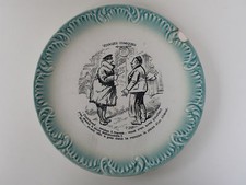 ANCIENNE ASSIETTE DIGOIN & SARREGUEMINES - HUMORISTIQUE -VOYAGES COMIQUES (4)