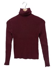 ZARA KNIT Pull-over à col roulé Dames Pull T EU 36 rose style décontracté