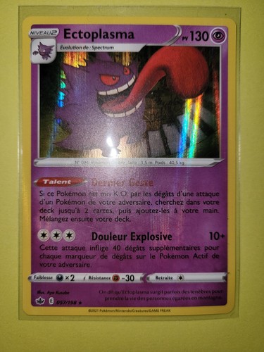 Carte pokemon ectoplasma - carte,