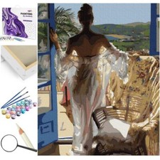 Peinture par numéros cadre en bois Une belle matinée