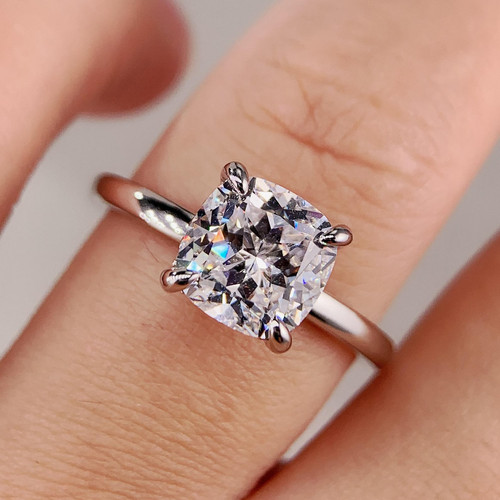 Bague solitaire blanc 14 - en,