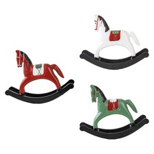 Statue de cheval à bascule en