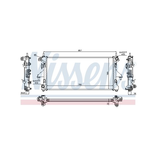 Radiateur eau moteur pour - radiateur,