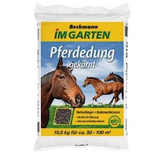BECKMANN Fumier de cheval granulé 10,5 kg Engrais de ferme Engrais universel Pl
