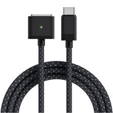 Câble USB-C Magnétique 3 - 2m, 140W, Charge Rapide, MacBook Pro/Air, Noir