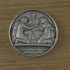 BELLE MÉDAILLE EN ARGENT DE