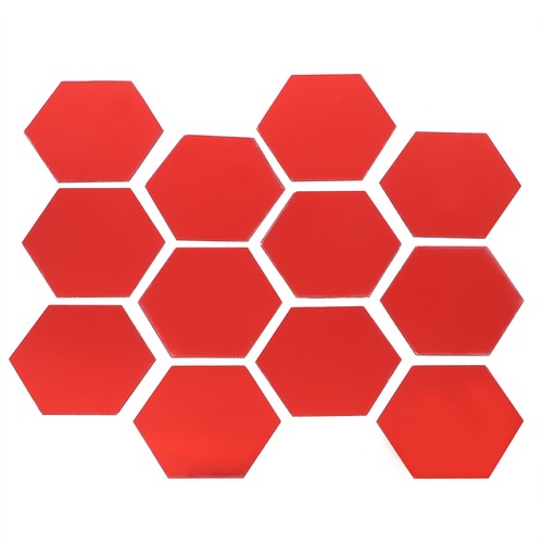 12pcs hexagonal wall sticker - 12pcs,