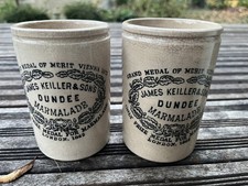 Ancien pot ( x2) a confiture. marmalade Dundee. James Keiller & Sons.