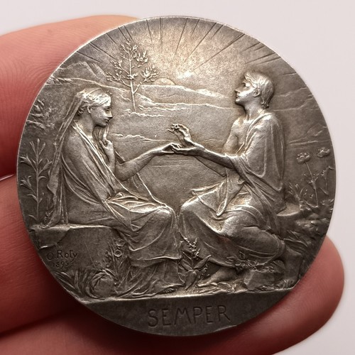 Médaille argent roty - médaille, o