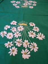 Vintage Nappe en coton vert