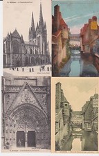 Lot 4 cartes postales ancienne