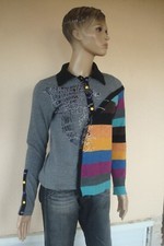 PULL POLO LULU H GRIS & COLORE