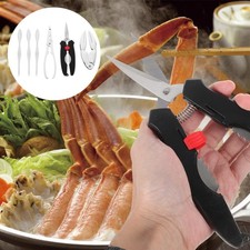  1 ensemble 6 pièces outils d'épluchage de crabe pinces d'ouverture de crabe