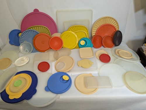 Large lot tupperware lids - large, +