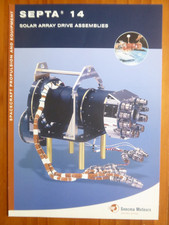 2001 DOCUMENT SNECMA MOTEUR SATELLITE SEPTA 14 SOLAR ARRAY DRIVE ASSEMBLIES