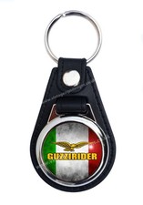 Guzzirider - Porte-Clés En Similicuir Moto Guzzi. Classiques Motos Guzzi.