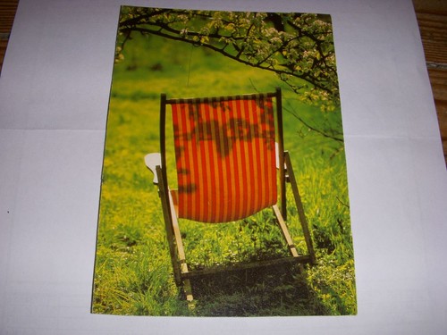 Postcard lounge chair - postcard, under