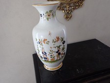 GRAND VASE CERAMIQUE VIEUX MOUSTIERS REPRO XVIIIe. DECO OISEAU BOUQUETS PERSONNA