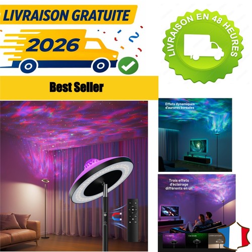 Lampadaire led 1 dusktec - 3-en-1,