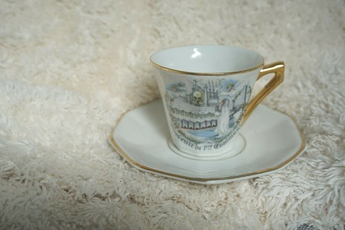 Tasse sous souvenir - , sous-tasse,
