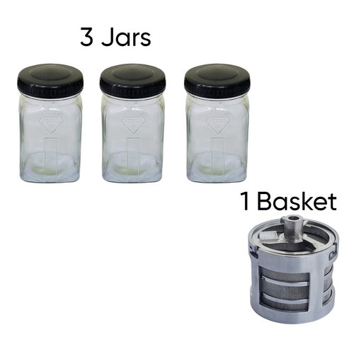 Set watch cleaning jar - set, &