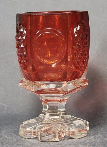 Biedermeier verre de coupe - verre,