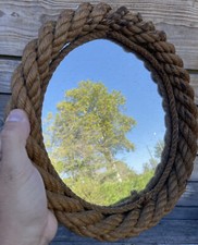 Miroir Audoux Minet Corde Design Vintage Ancien Rond