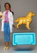 Poupée Barbie Vétérinaire Et 2 Chiens
