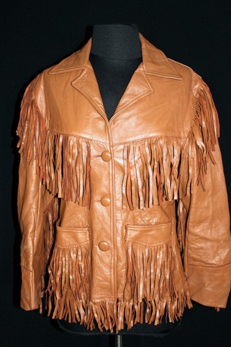 Veste frangée western daim - frangée, en