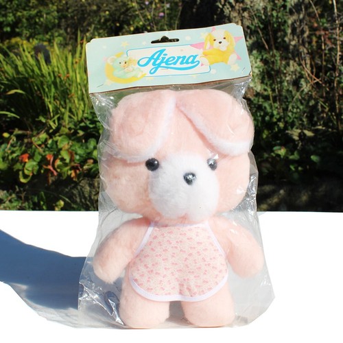 Peluche lapin rose ajena - lapin,