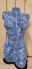 Lampe buste femme mosaique