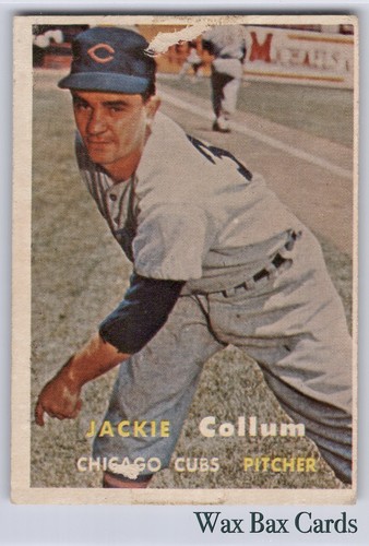 1957 topps 268 jackie collum - #268,