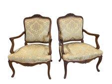 Paire de fauteuils style Louis XV
