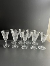 9 VERRES A VIN EN CRISTAL