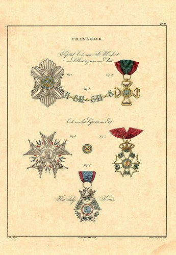 Rare antique print - antique, print-military