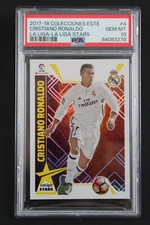 Cristiano Ronaldo PSA 10 / Sticker Panini Este La Liga Stars 2017 2018 (17-18)