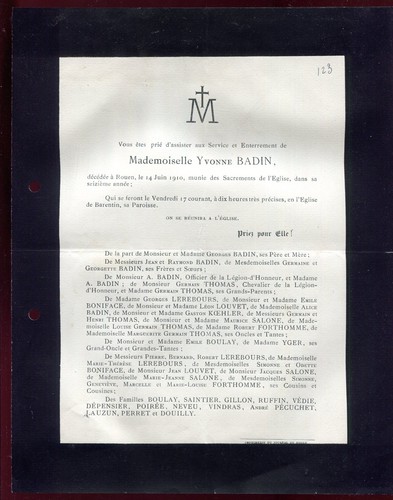 Généalogie faire part - généalogie, faire-part