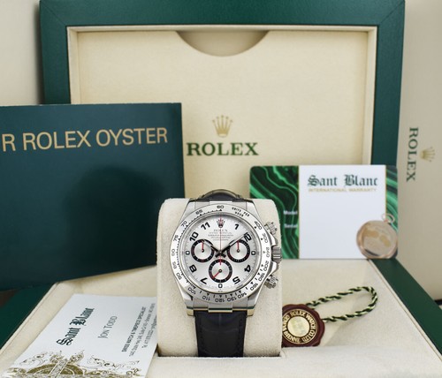 Rolex 18kt white gold - white, daytona