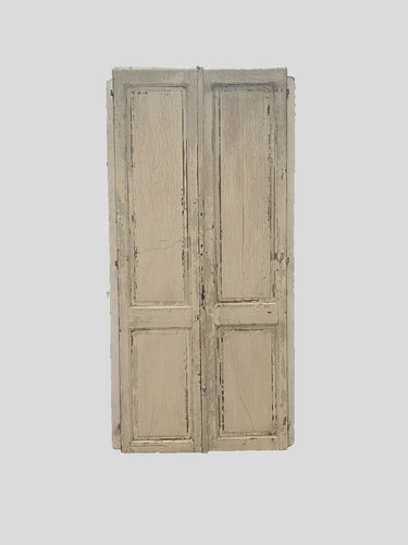 Paire portes simple - de, faces