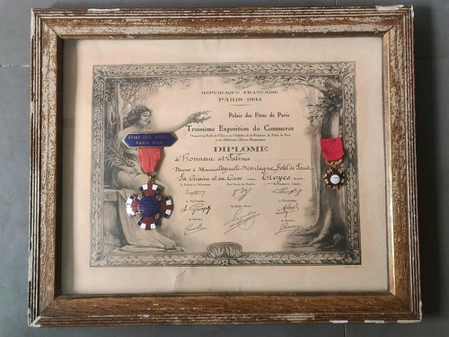 Rare diplome brevet grande - diplome,