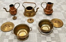 Maison de poupée miniature en cuivre mini vaisselle de cuisine jouet pour...